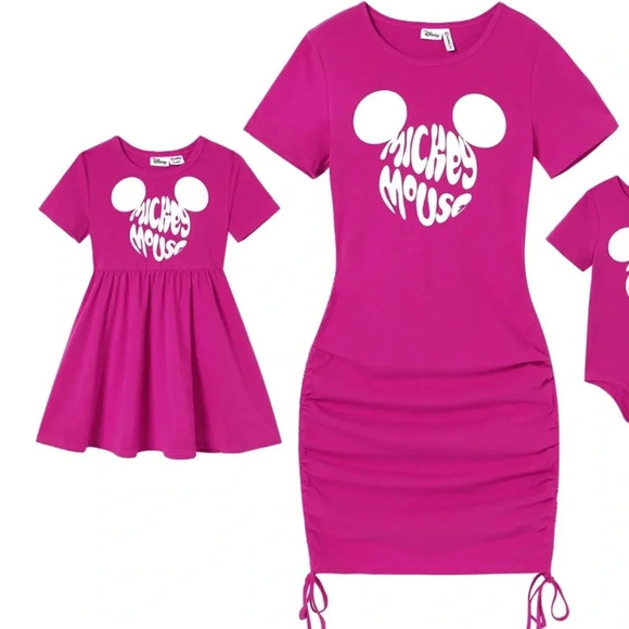 COPY - Disney Family Matching Short Sleeve Outfits Bodycon Dress, size M & size… - Picture 1 of 9